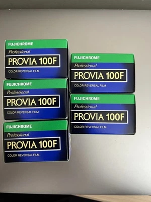 Set of Five (5) Fujifilm Provia 100F 36exp Film 2025 Expired 1 Roll 35mm - Image 1 of 4