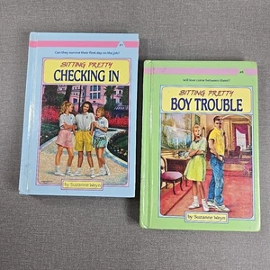 Suzanne Weyn ~ Sitting Pretty Serie 1 & 5 ~ 1991 Vintage 2 HC Bibliothekseinband - Bild 1 von 15