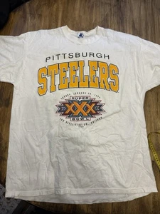 Pittsburgh Steelers 1995 Starter Superbowl 30 Shirt XXX - Size XL - Bild 1 von 8