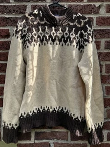 Pendleton Vintage Men's Crewneck 100% Shetland Wool Sweater Size Large - Picture 1 of 4