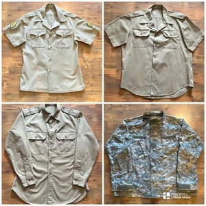 DE COLECCIÓN - EJÉRCITO DE ESTADOS UNIDOS (¿VIETNAM?) - CAMISAS - CAQUI - MANGA LARGA/CORTA - CHAQUETA (XL) - Imagen 1 de 22