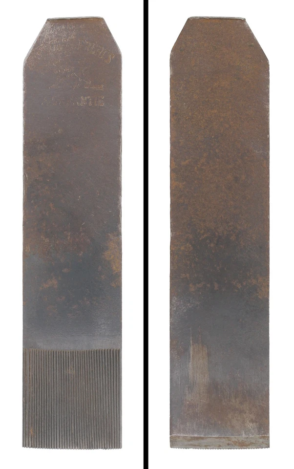 Little Used 1 9/16" Width "Toothing" Cutting Iron - Peugot Freres - mjdtoolparts - Image 1 of 1