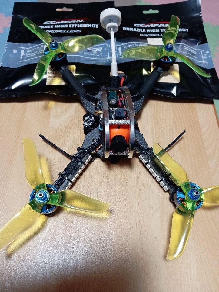 230-class Drone Kit Diy Quadcopter Frame Kit Racing Freestyle Durable Build - Image 1 of 4