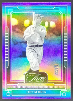 Panini Three and Two Lou Gehrig 2025 cuenta completa/32 #137 New York Yankees MS2 Foto 1 de 4