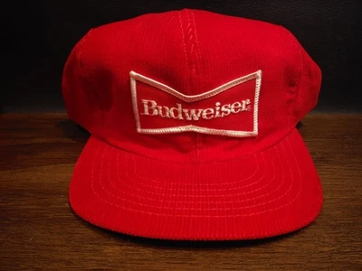 De colección Budweiser Snapback Sombrero Stylemaster EE. UU. Pana Logo Publicidad Camionero Foto 1 de 3