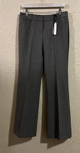 Express Editor Pants Womens 6R Gray Flare Mid Rise Pant Trouser Smart Office - Picture 1 of 13