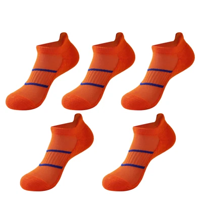 5 pares de calcetines tobilleros gruesos y cómodos para tenis, bádminton, correr y gimnasio Foto 1 de 4