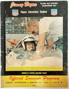 JIMMY BRYAN 150 MILE NATIONAL CHAMPIONSHIP PHOENIX USAC 1966 PROGRAM - Picture 1 of 1