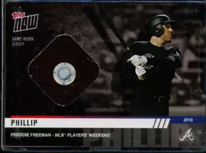2019 Topps Now Players Weekend gioco reliquia indossata Freddie Freeman #d/99 - Foto 1 di 2