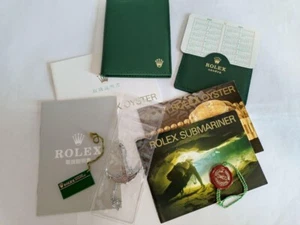 ROLEX SUBMARINER booklet tag manual anchor 10-piece set m74297521565HA Used - Picture 1 of 8