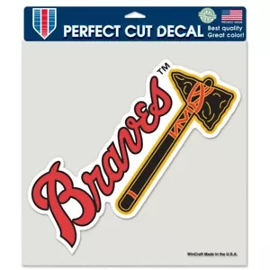 Atlanta Braves Car Window Decal 8 Decal Tomahawk - Picture 1 of 1