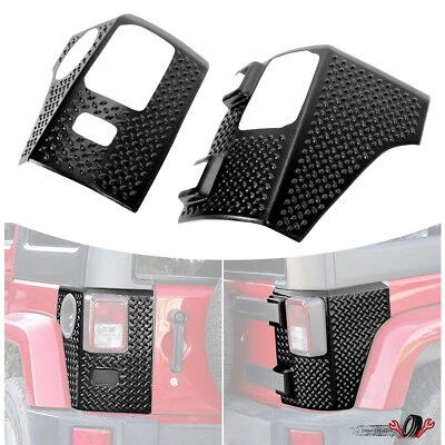 For Jeep Wrangler JK JKU 07-18 Rear Corner Body Armor Tail Light Guard Protector Foto 1 de 4