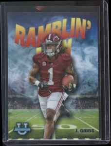 JAHMYR GIBBS 2022 Bowman Chrome University Lions Ramblin' Man Rookie Card - Picture 1 of 2