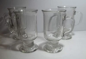 Set of 4 Irish Coffee Cups Mugs By Libby - Picture 1 of 3