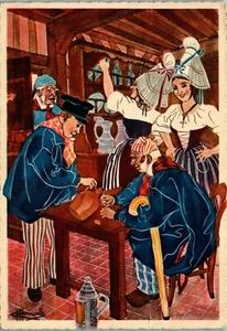 Charles Homaulk Through Normandy Public House Vintage Postcard BB1 - Picture 1 of 2