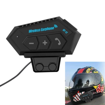 Casco de motocicleta Auriculares Inalámbricos Bluetooth Teléfono Manos Libres Recargable  Foto 1 de 4
