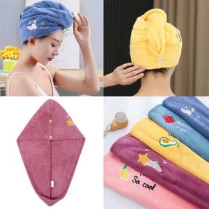 Nuevo Secado Rápido Rápido Absorbente de Cabello Toalla Turbante Envoltura Suave Ducha Baño Gorra Sombrero - Imagen 1 de 33
