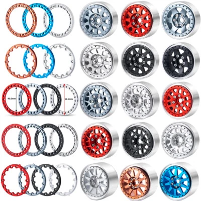 1.9" 2.2" Felgen Räder Radaußenring für 1/10 RC Crawler Axial SCX10 D90 TRX-4 - Bild 1 von 4