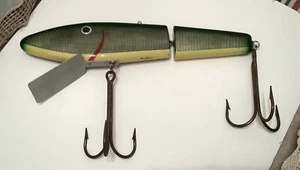 2001 große 25 Zoll Gelenkköder Holzskulptur (Künstler Hersteller Ken Picou) - Bild 1 von 5