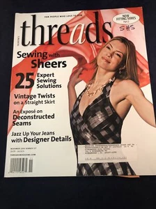 Taunton's Threads Magazine November 2006 Seams Jeans Sheers Fitting Series - Picture 1 of 8