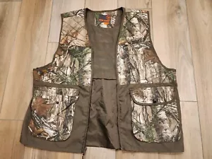 Oak Farms Dairy Game Winner Hunting Vest Jacket Realtree Camouflage Pockets Sz L - Picture 1 of 6