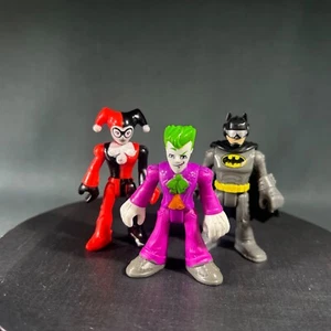 Fisher Price Imaginext DC Super Hero Friends Batman Joker Harley Quinn Lot - Imagen 1 de 18