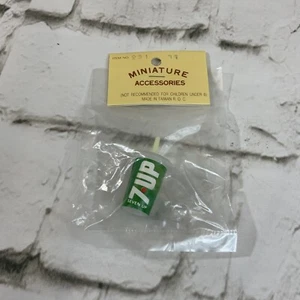 Miniature Accessories Vintage Retro Mini 7UP Logo Beverage Cups Crafting Jewelry - Picture 1 of 5