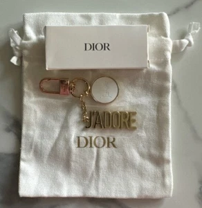 DIOR J'adore Gold Bag Charm Key Ring Limited Edition Holiday 2024 & Pouch NEW - Picture 1 of 9
