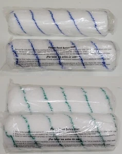 VAUGHAN 9 in. Microfiber Paint Rollers Covers 2X Rough 3/4 NAP + 2X Smooth 3/8  - Picture 1 of 2