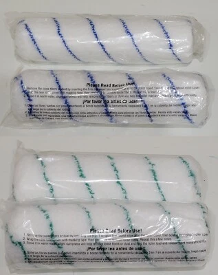 VAUGHAN 9 pulgadas Cubiertas de rodillos de pintura de microfibra 2X áspera 3/4 siesta + 2X suave 3/8  Foto 1 de 2