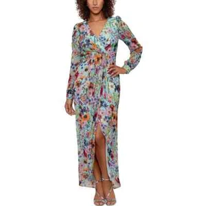 Betsy & Adam Womens Chiffon Floral Hi-Low Maxi Dress Size 6 - Picture 1 of 7