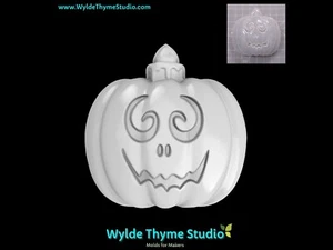 Candle Jack Mold, Bath Bomb Mold, Soap Mold, Chocolate Mold, Halloween Mold - Picture 1 of 7