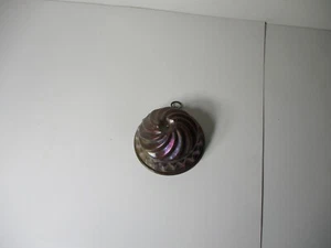 ANTIQUE TIN LINED SMALL COPPER JELLO CAKE PUDDING MOLD GERMANY SWIRL - Picture 1 of 6