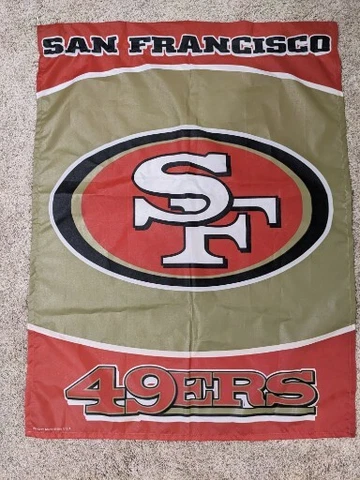 San Francisco 49ers Vertical Flag 36"X27" NFL Football Wincraft Made in USA Cover