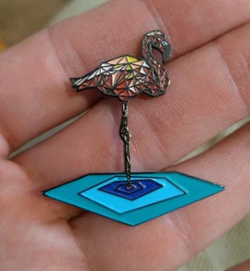 Sloth Steady Flamingo Pin **Brand New** - Picture 1 of 2
