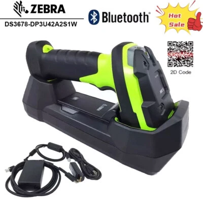Zebra DS3678-DP3U42A2S1W Ultra-Rugged Cordless 2D Barcode Scanner w/Cable Cradle - Image 1 of 4