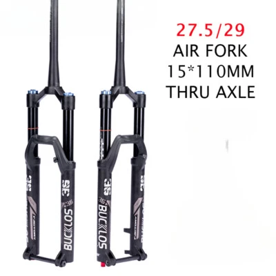 27.5/29in MTB Fork Tapered Tube Front Suspension Air Fork Thru Axle 15*110mm - Image 1 of 4