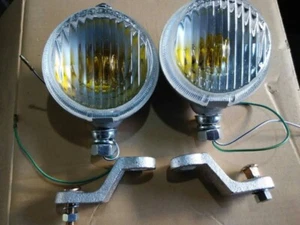Fits FOR TOYOTA LAND CRUISER FJ40 FJ45 FJ55 BJ40 BJ42 HJ47 FOG LAMP +BRACKET - Picture 1 of 6