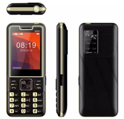 Telefono Per Anziani M200 Cellulare Vibrazione Tasti Standard Torcia Radio Fm - Immagine 1 di 2