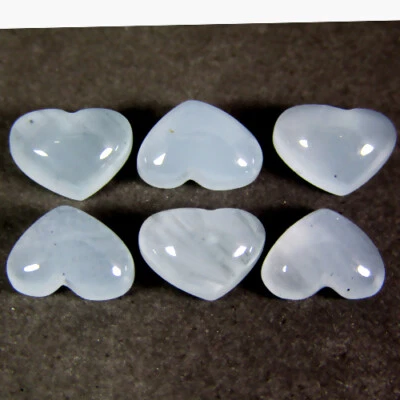 4.92Cts WONDERFUL NATURAL AQUAMARINE HEART SHAPE CABOCHONLOOSE GEMSTONE - Image 1 of 3