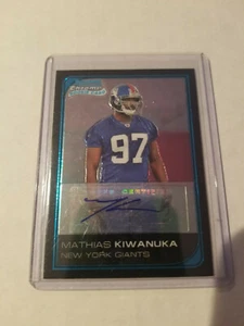 2006 Bowman Chrome Mathias Kiwanuka RC Autograph #250 Giants - Picture 1 of 1