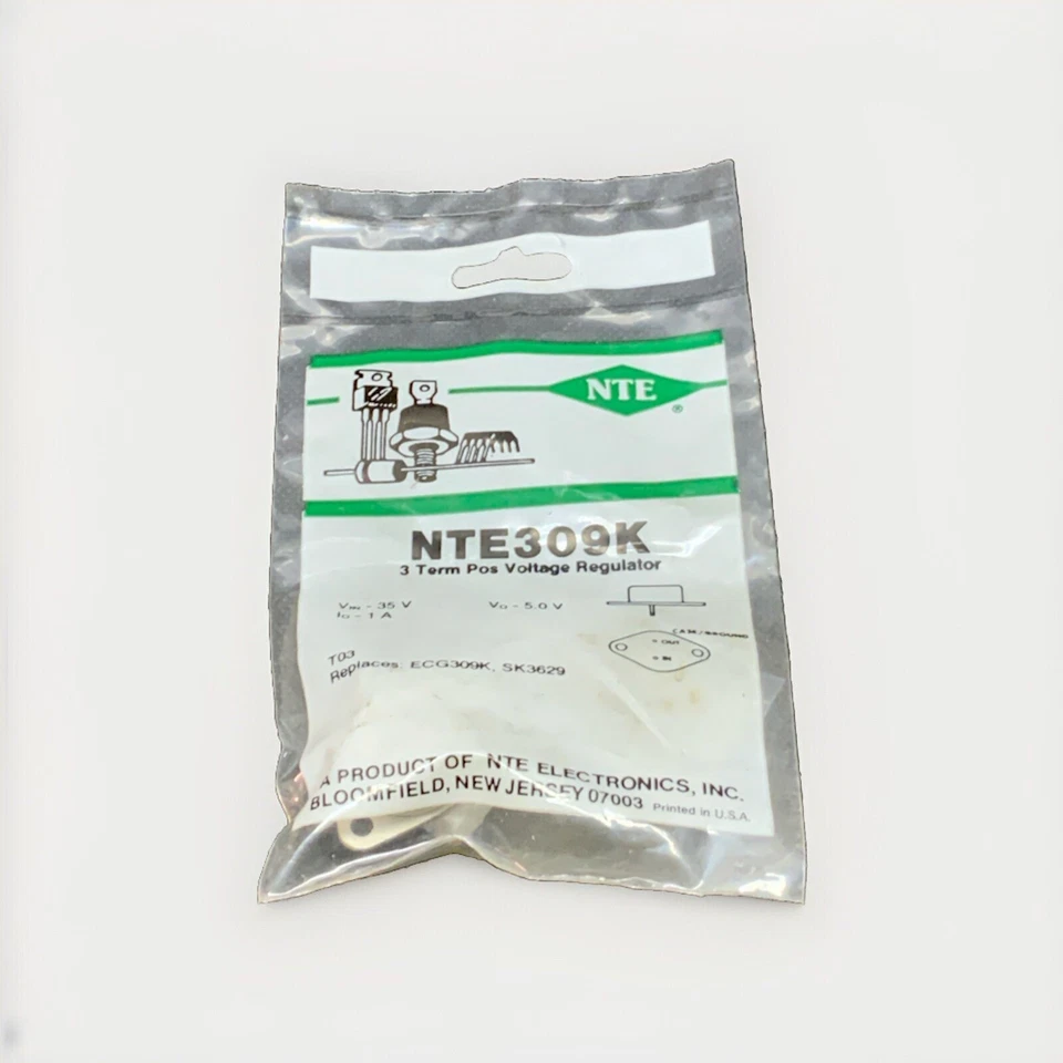NTE309K 3 Term Pos Voltage Regulator TO3 ECG309K SK3629 - Image 1 of 1