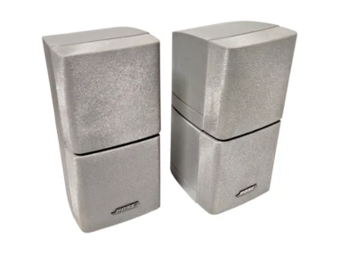 2x Bose Acoustimass Lifestyle Doppelcube  Lautsprecher Silber - Bild 1 von 4