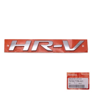 Fits Honda HR-V Vezel SUV 2015 2018 20 Rear Tailgate "HR-V" Logo Chrome Emblem - Picture 1 of 8