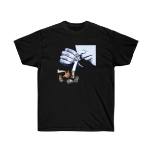 Camisa Cat Sniffing Y2K, Camiseta Gato Negra Vintage para Hombre Mujer, Camiseta Retro Avanzada Años 90 - Imagen 1 de 3
