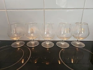  Napoleon Brandy, Snifter, Cognac Gläser klassischer Ballon Stil. x5 klein - Bild 1 von 4