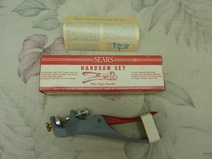 Vintage Sears Model 4880 Plier-Type Handsaw Set with Box and Instructions - MINT - Picture 1 of 4