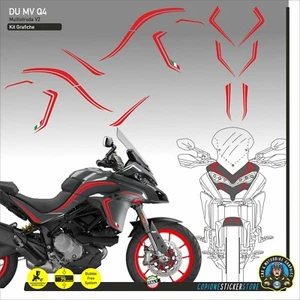 Grafiche adesivi compatibili moto DUCATI Multistrada V2 V2 S ROSSO DU MV Q4 - Picture 1 of 1