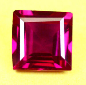 AAA Burma 5.95 Ct Natural Red Ruby Square Shape Loose Gemstone Certified B1988