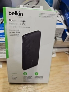 Belkin BoostCharge Portable POWER BANK 10k 10,000 mAh BPB011 Brand-New - Picture 1 of 11